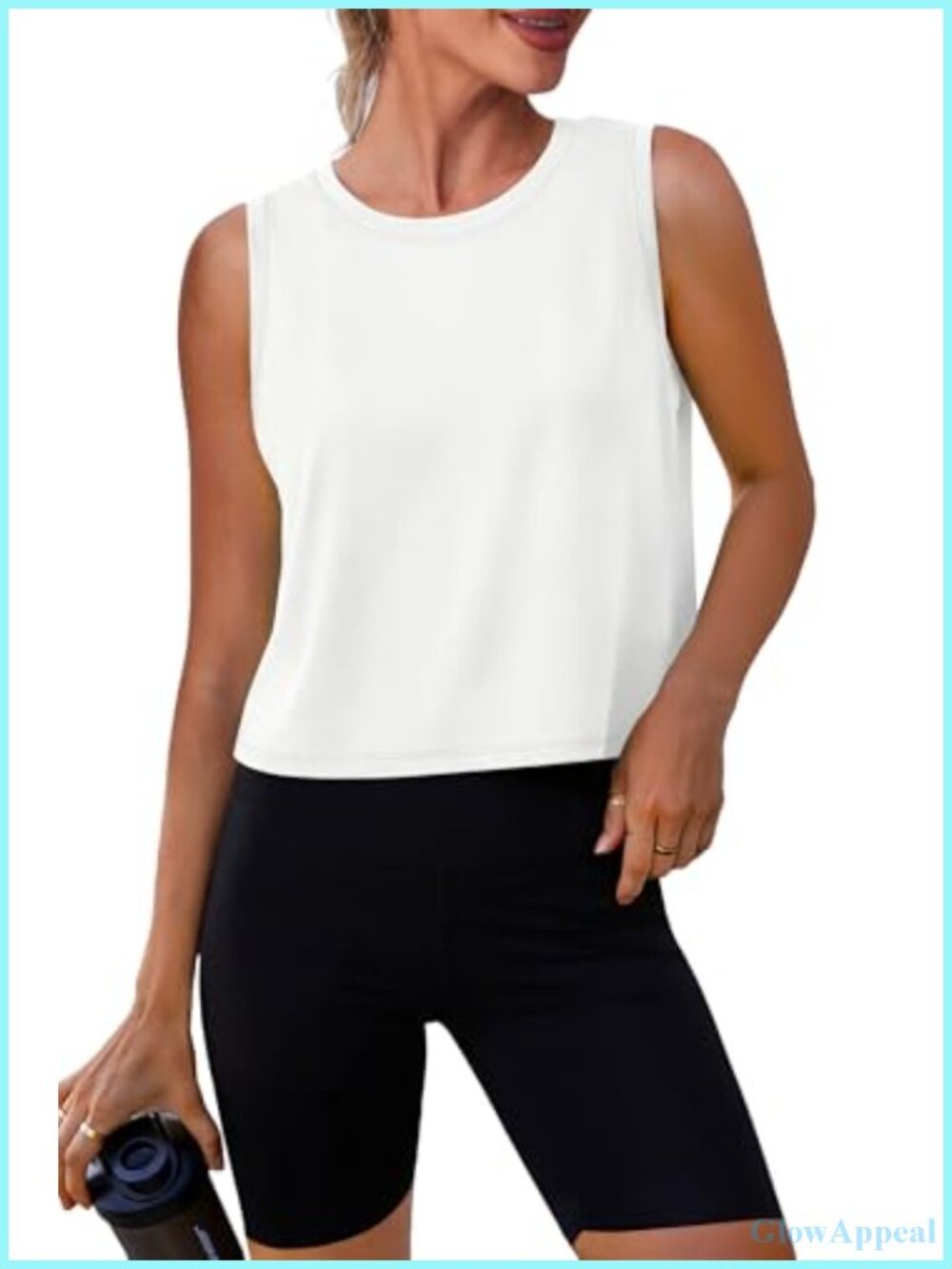 Workout Tank Top Women Sleeveless Crop Athletic Yoga Running Pilates